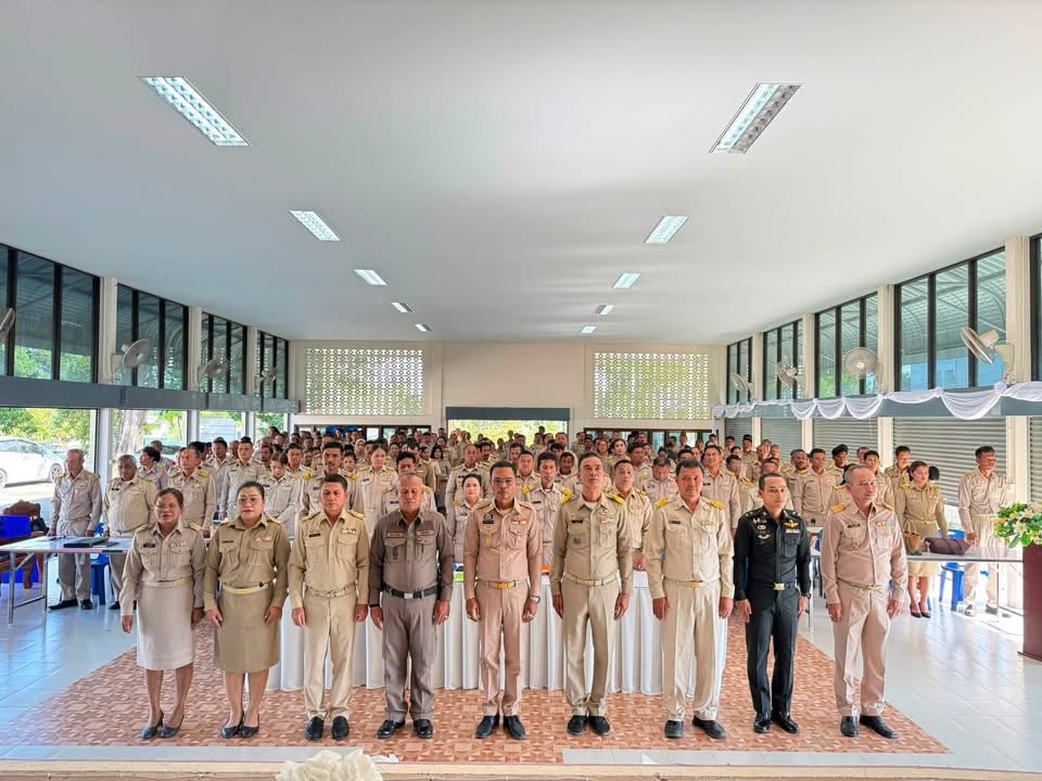 🚩พช.เขาชัยสน ร่วมประชุมกำนัน ผู้ใหญ่บ้าน ผู้ช่วยผู้ใหญ่บ้านแพทย์ประจำตำบล  และสารวัตรกำนัน 